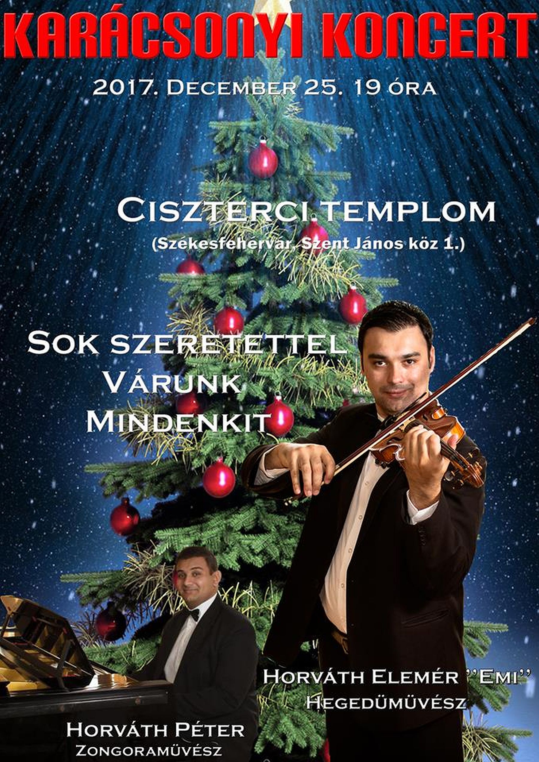 Ünnepi koncert lesz karácsony első napján a ciszterci templomban